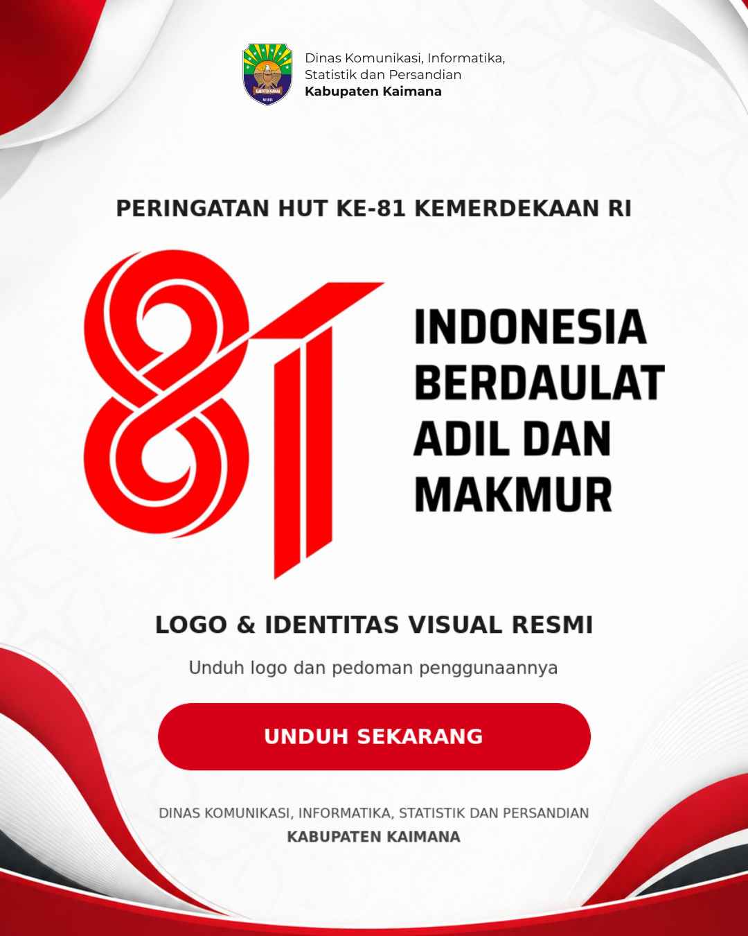 Unduh Logo Resmi Peringatan HUT ke-81 Kemerdekaan Republik Indonesia Tahun 2026